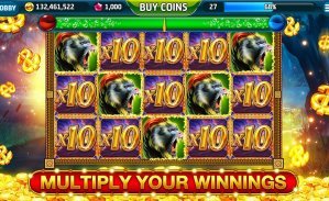Slot feature cards showing app 200 mobile casino-style entertainment areas